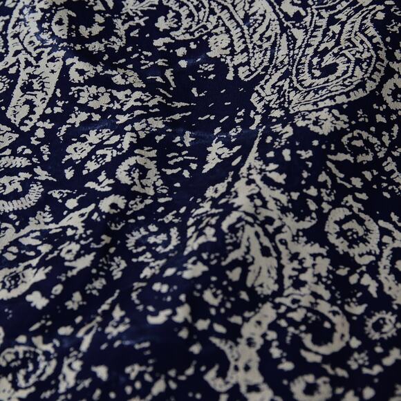 Jaeger 100% Silk Gold paisley Blouse size S - Picture 7 of 7